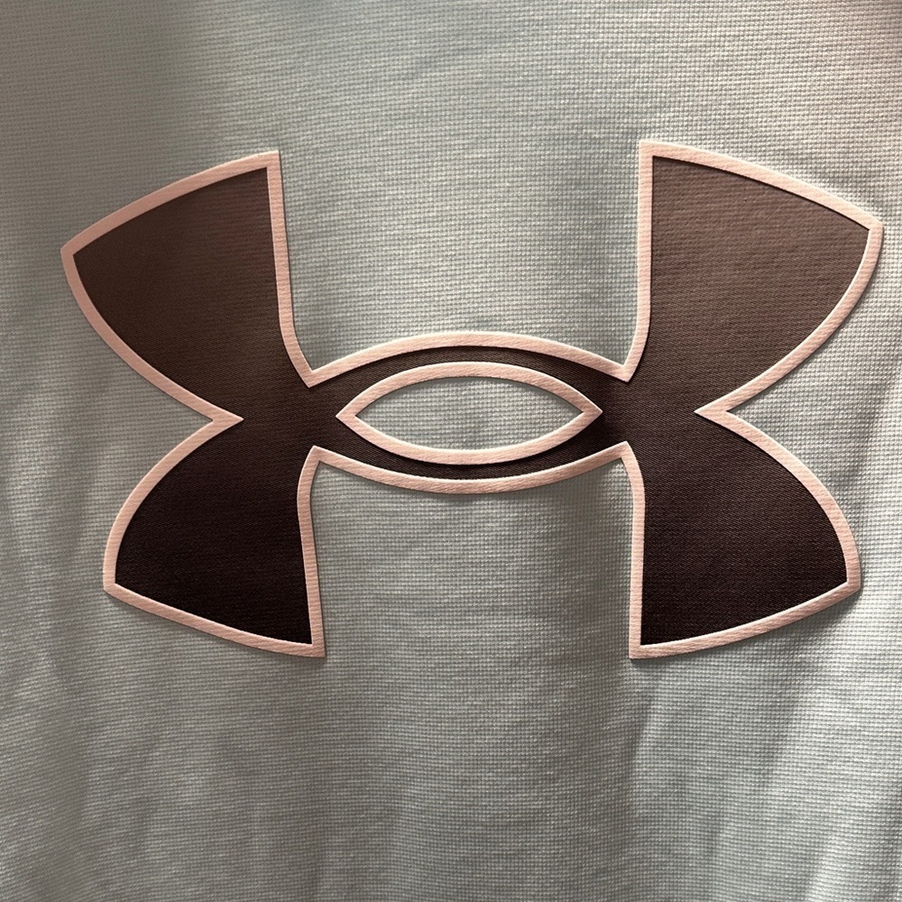 Under Armour Aqua Hoodie with Black Logo - Picture 2 of 6